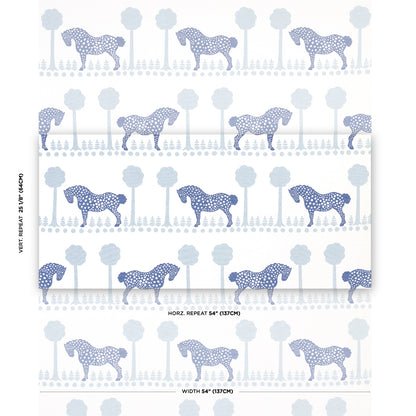 SCHUMACHER  FOLLY COVE POLKA DOT PONY   Blue   - 180901