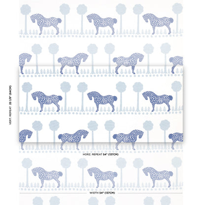 SCHUMACHER  FOLLY COVE POLKA DOT PONY   Blue   - 180901
