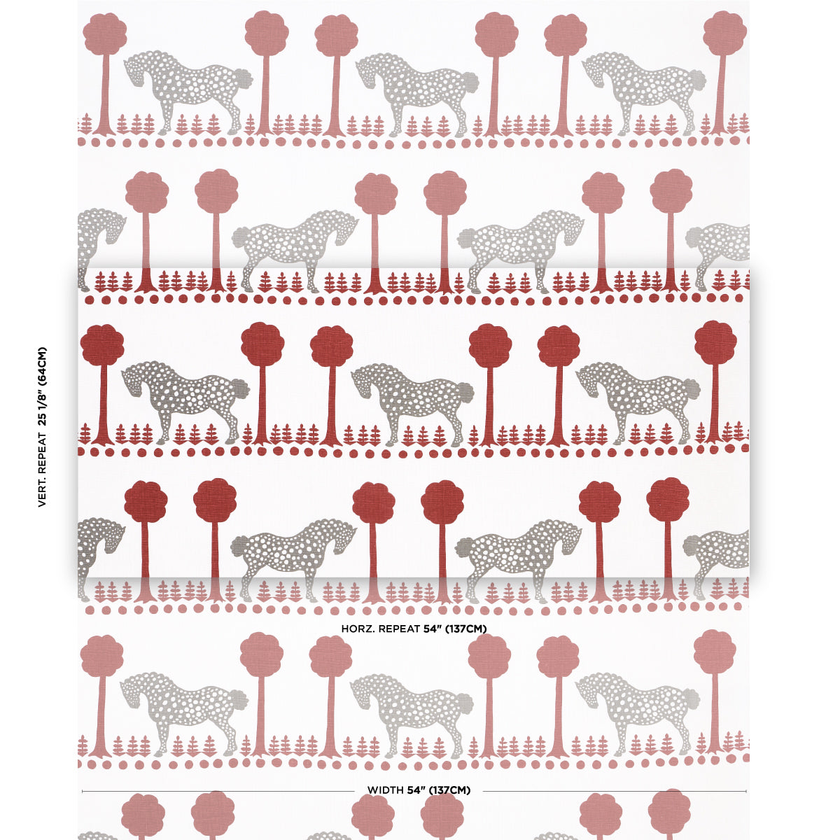 SCHUMACHER  FOLLY COVE POLKA DOT PONY   Red   - 180903