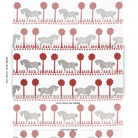 SCHUMACHER  FOLLY COVE POLKA DOT PONY   Red   - 180903