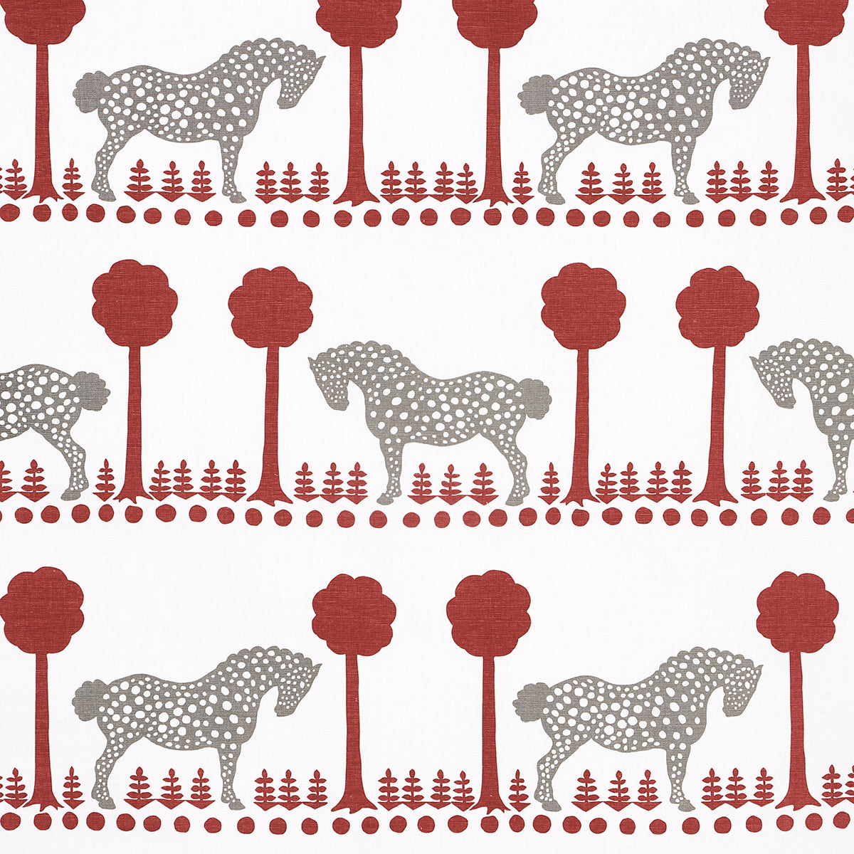 SCHUMACHER  FOLLY COVE POLKA DOT PONY   Red   - 180903
