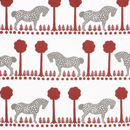 SCHUMACHER  FOLLY COVE POLKA DOT PONY   Red   - 180903