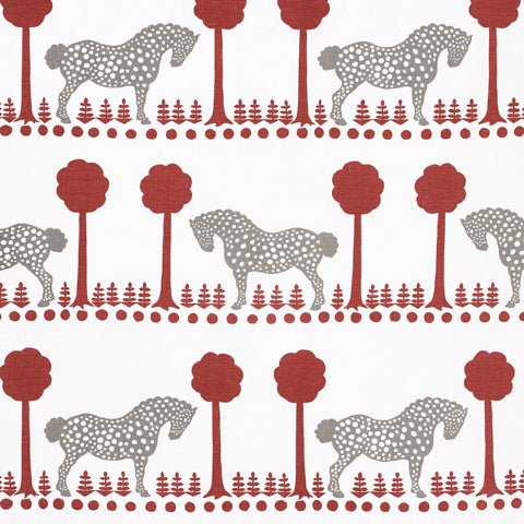 SCHUMACHER  FOLLY COVE POLKA DOT PONY   Red   - 180903