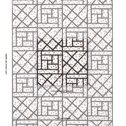 SCHUMACHER FABRIC  CRISTINA BUCKLEY FANCY BEAST INDOOR/ OUTDOOR   ONYX DESERT   - 180951