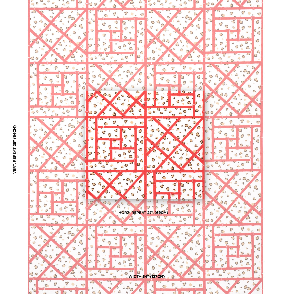 SCHUMACHER  CRISTINA BUCKLEY FANCY BEAST INDOOR/ OUTDOOR PRINTS,HIGH PERFORMANCE,INDOOR/OUTDOOR PRINTS,HIGH PERFORMANCE,INDOOR/OUTDOOR CORAL CHEETAH   - 180952