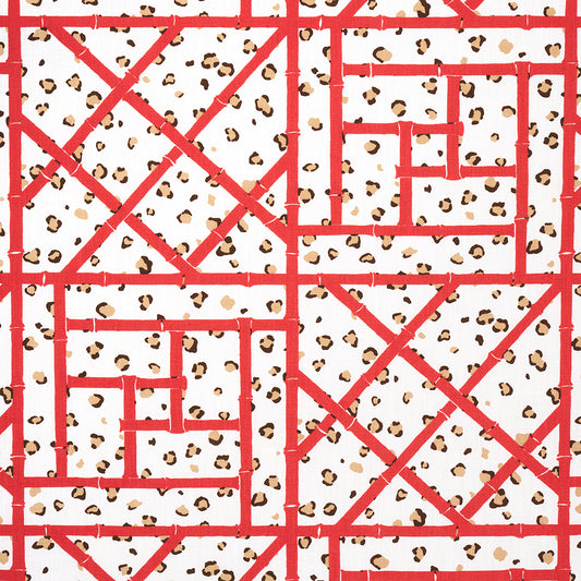 SCHUMACHER  CRISTINA BUCKLEY FANCY BEAST INDOOR/ OUTDOOR PRINTS,HIGH PERFORMANCE,INDOOR/OUTDOOR PRINTS,HIGH PERFORMANCE,INDOOR/OUTDOOR CORAL CHEETAH   - 180952