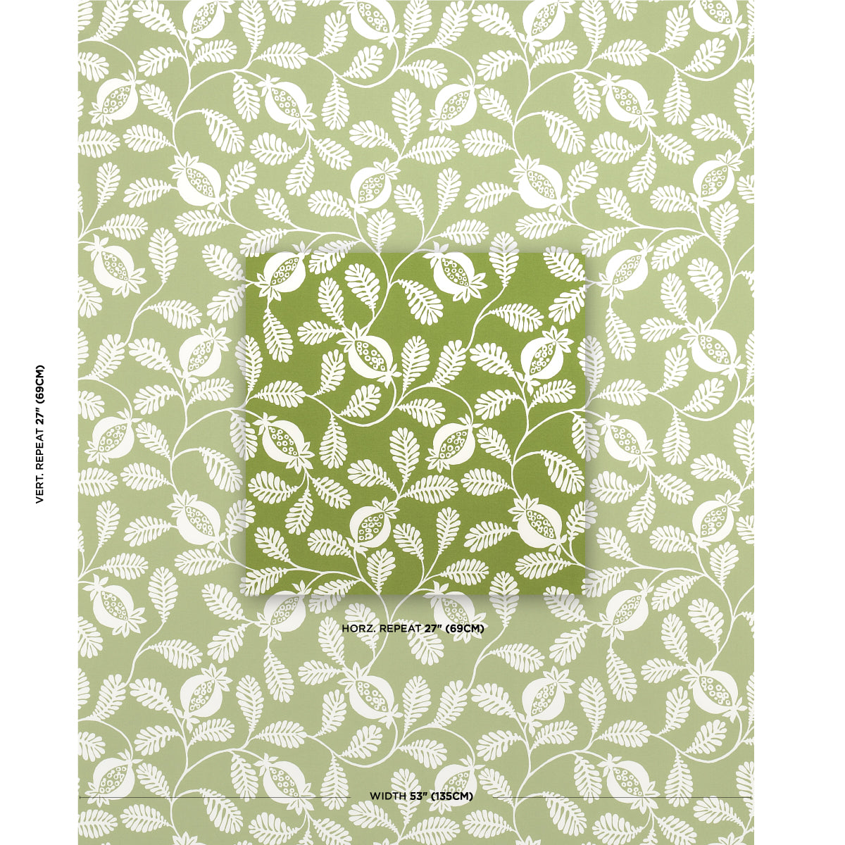 SCHUMACHER  INDOOR/OUTDOOR PRINTS LANZADERA VINE INDOOR/OUTDOOR   Honeydew   - 180991