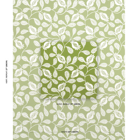 SCHUMACHER  INDOOR/OUTDOOR PRINTS LANZADERA VINE INDOOR/OUTDOOR   Honeydew   - 180991