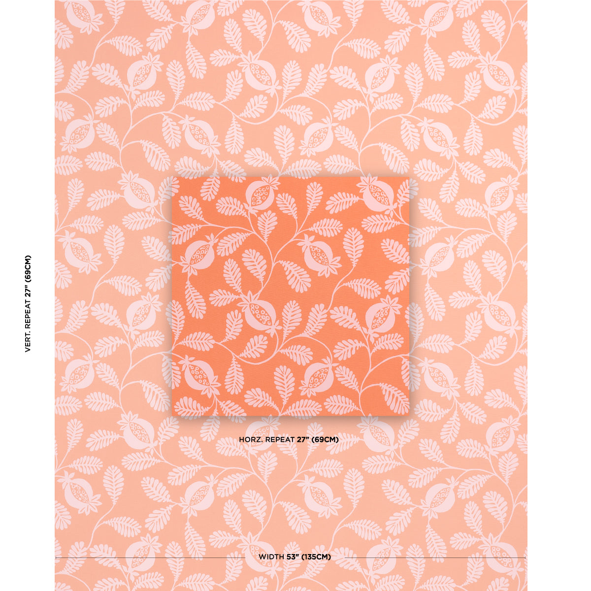 SCHUMACHER  INDOOR/OUTDOOR PRINTS LANZADERA VINE INDOOR/OUTDOOR   Melon   - 180992