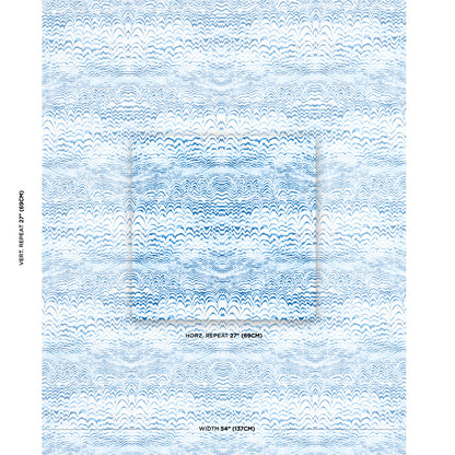 SCHUMACHER  TRINA TURK INK WAVE PRINT INDOOR/OUTDOOR   Indigo   - 181050
