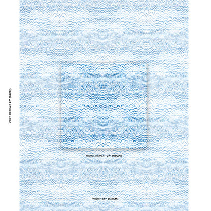 SCHUMACHER  TRINA TURK INK WAVE PRINT INDOOR/OUTDOOR   Indigo   - 181050
