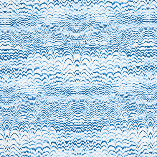 SCHUMACHER  TRINA TURK INK WAVE PRINT INDOOR/OUTDOOR   Indigo   - 181050
