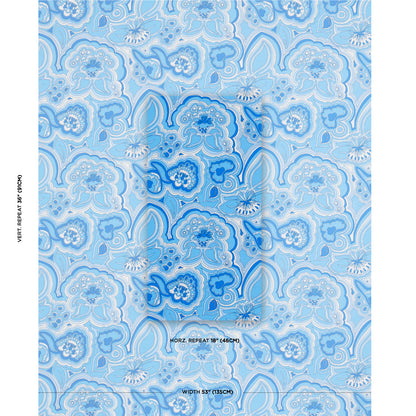 SCHUMACHER  TRINA TURK MORNING SUNRISE INDOOR/OUTDOOR   Horizon Blue   - 181060