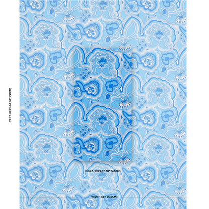 SCHUMACHER  TRINA TURK MORNING SUNRISE INDOOR/OUTDOOR   Horizon Blue   - 181060