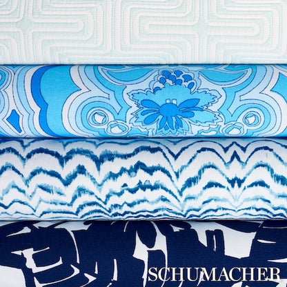 SCHUMACHER  TRINA TURK MORNING SUNRISE INDOOR/OUTDOOR   Horizon Blue   - 181060