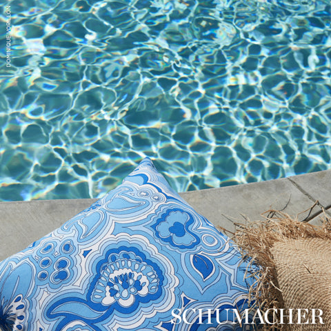 SCHUMACHER  TRINA TURK MORNING SUNRISE INDOOR/OUTDOOR   Horizon Blue   - 181060