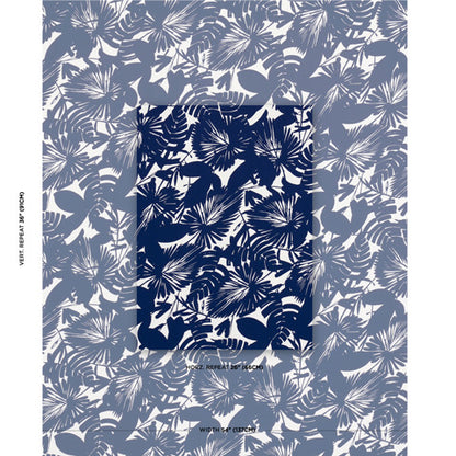 SCHUMACHER  TRINA TURK PALISADES PALM INDOOR/OUTDOOR   Indigo   - 181070