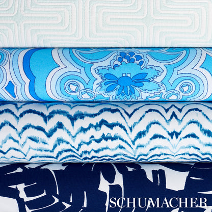 SCHUMACHER  TRINA TURK PALISADES PALM INDOOR/OUTDOOR   Indigo   - 181070