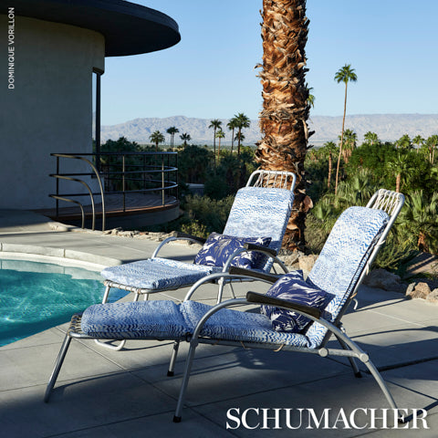 SCHUMACHER  TRINA TURK PALISADES PALM INDOOR/OUTDOOR   Indigo   - 181070
