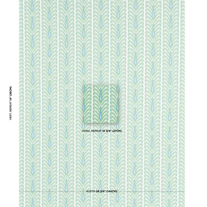 SCHUMACHER FABRIC  IKATS AUGUSTINE IKAT   LEAF   - 181271