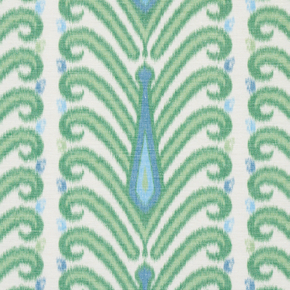 SCHUMACHER FABRIC  IKATS AUGUSTINE IKAT   LEAF   - 181271