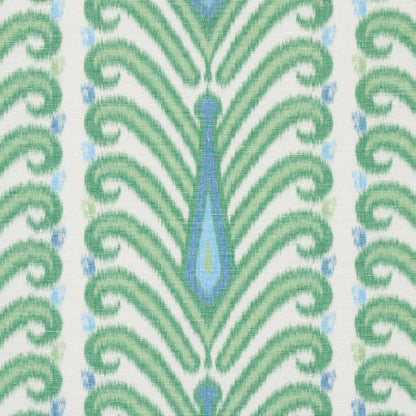 SCHUMACHER FABRIC  IKATS AUGUSTINE IKAT   LEAF   - 181271
