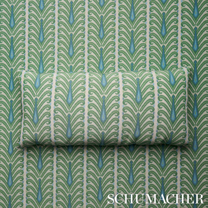 SCHUMACHER FABRIC  IKATS AUGUSTINE IKAT   LEAF   - 181271