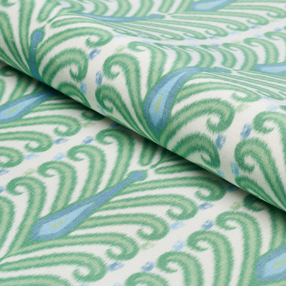 SCHUMACHER FABRIC  IKATS AUGUSTINE IKAT   LEAF   - 181271