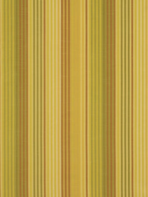 Vertical striped pattern in warm yellows, golds and olive tones; fabric-like textile design.