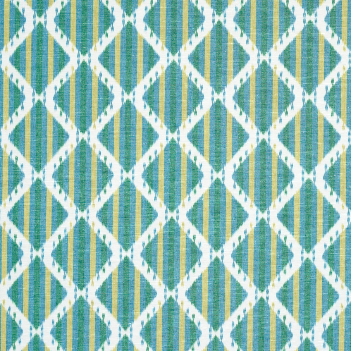 SCHUMACHER  IKATS KAI STRIPED IKAT PRINTS PRINTS GREEN   - 181291