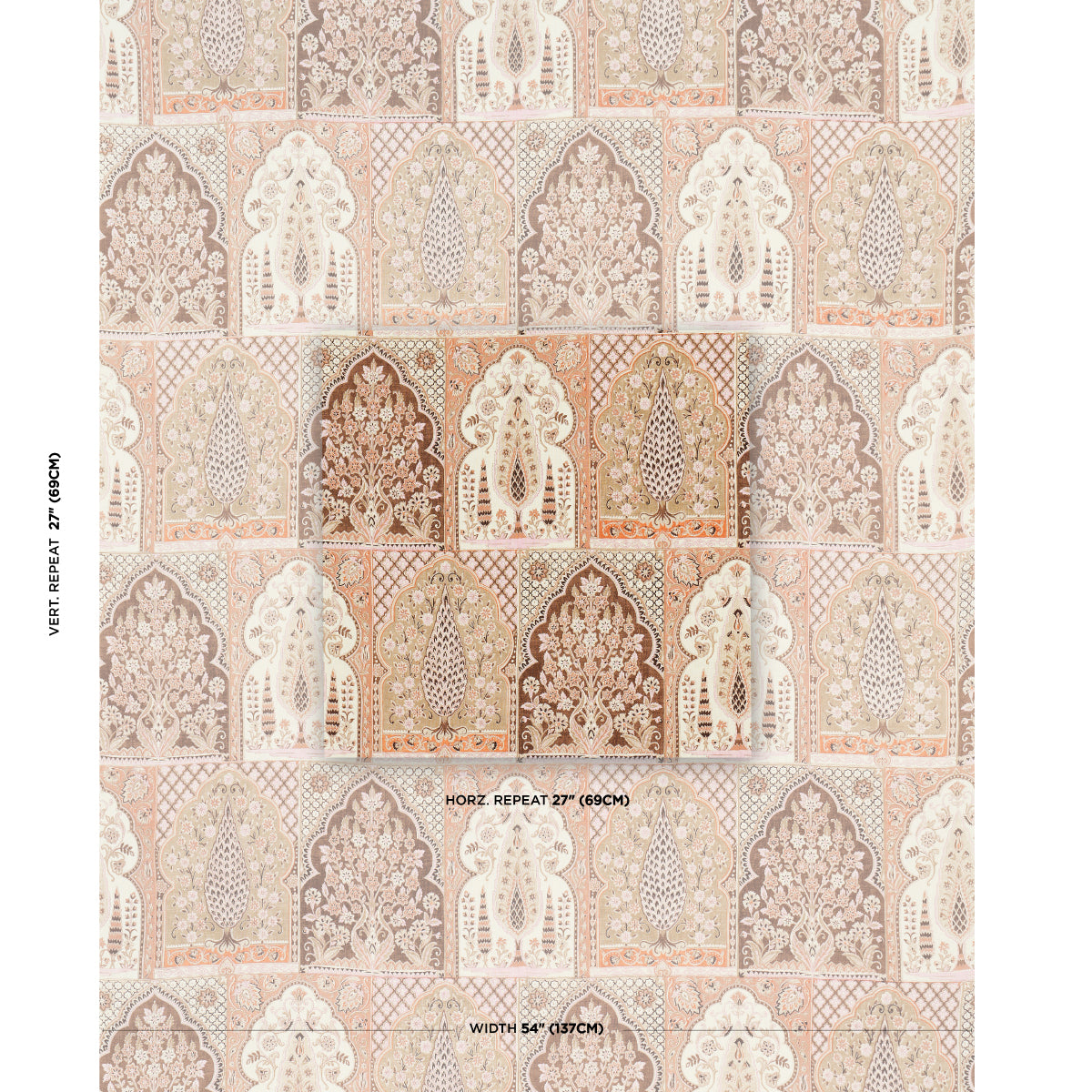 SCHUMACHER  JACARANDA  BARRA PALACE PRINTS PRINTS BROWN , SPICE   - 181310