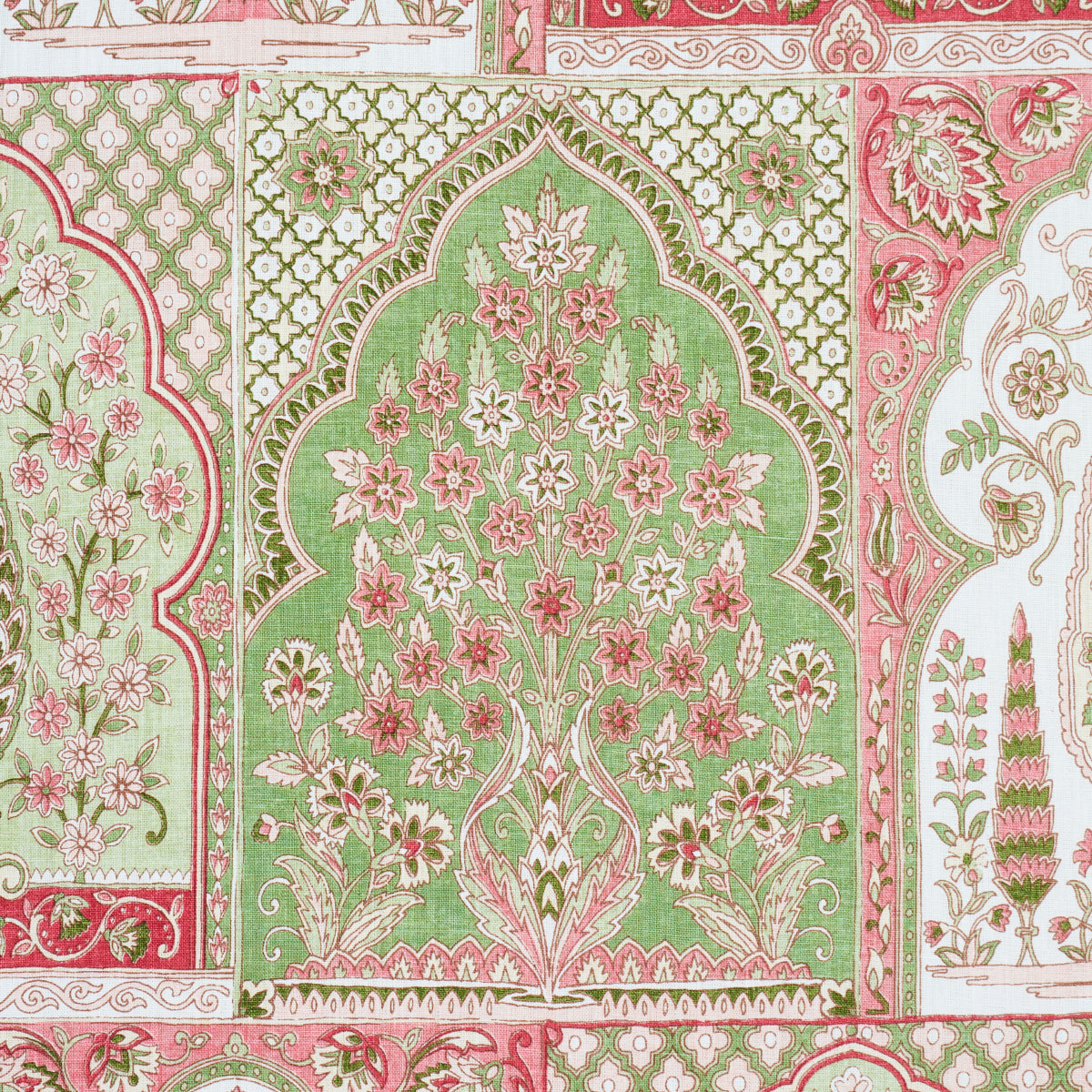 SCHUMACHER  JACARANDA  BARRA PALACE PRINTS PRINTS PINK , GREEN   - 181312