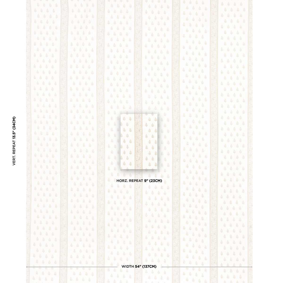 SCHUMACHER  JACARANDA KATSURA STRIPE PRINTS PRINTS SAND   - 181333