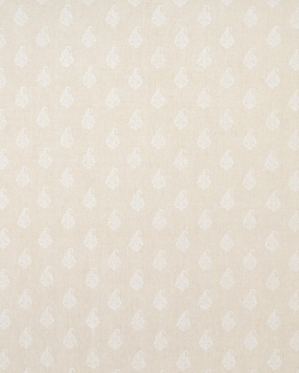 SCHUMACHER  JACARANDA KERALA PAISLEY PRINTS PRINTS WHITE ON NEUTRAL   - 181350