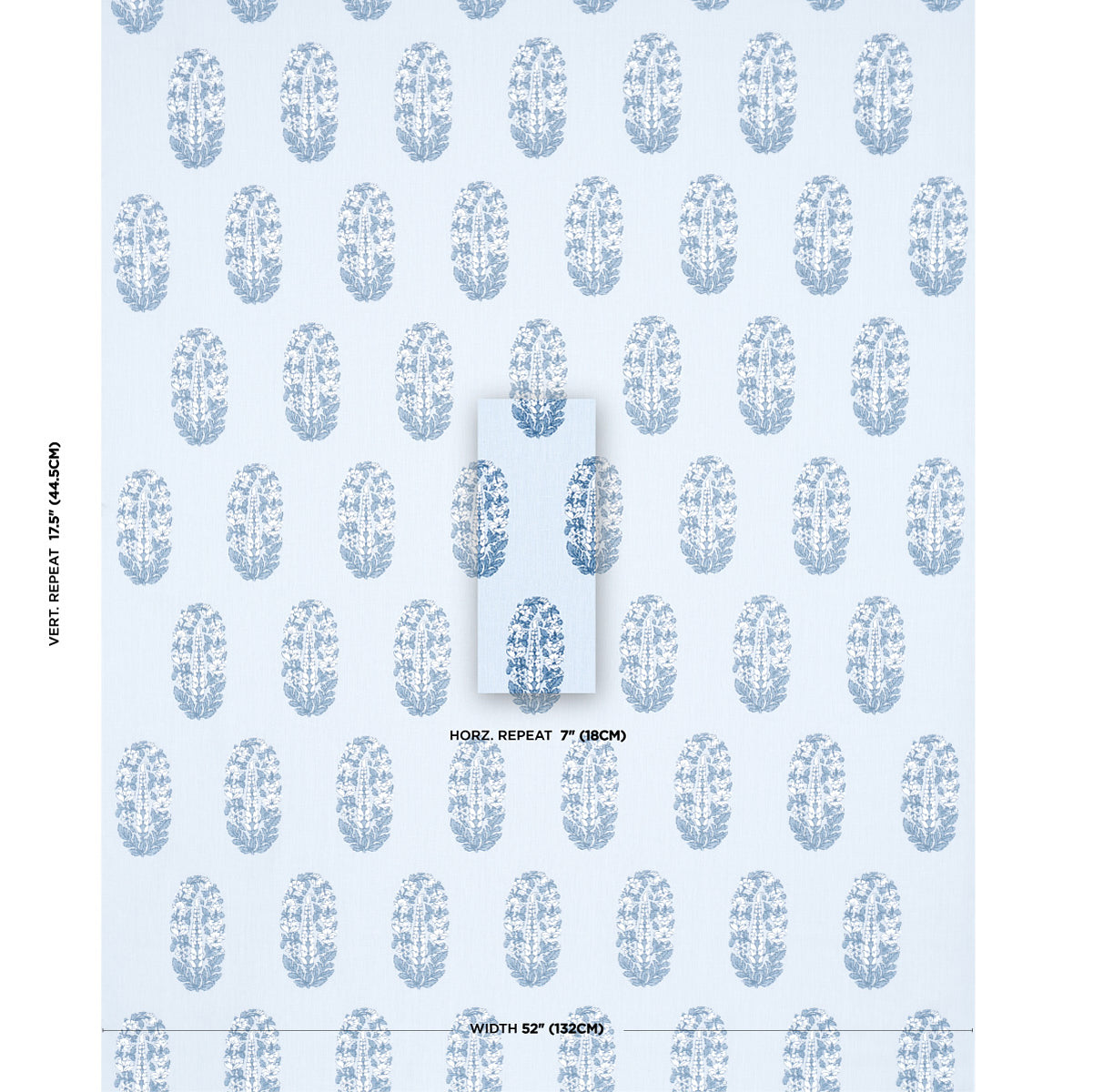 SCHUMACHER  JACARANDA ASKANDRA FLOWER PRINTS PRINTS CHAMBRAY   - 181360