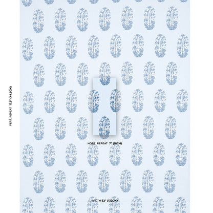 SCHUMACHER  JACARANDA ASKANDRA FLOWER PRINTS PRINTS CHAMBRAY   - 181360