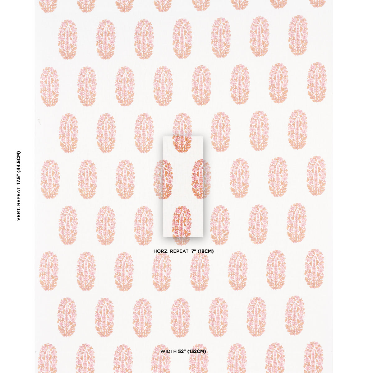 SCHUMACHER  JACARANDA ASKANDRA FLOWER PRINTS PRINTS TANGERINE   - 181362