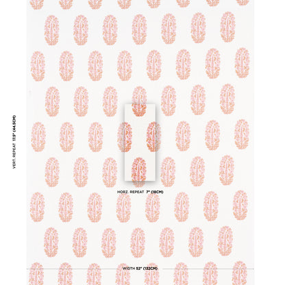 SCHUMACHER  JACARANDA ASKANDRA FLOWER PRINTS PRINTS TANGERINE   - 181362