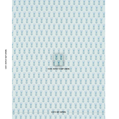 SCHUMACHER  JACARANDA MIA TULIP PRINTS PRINTS MINERAL , BLUE   - 181391