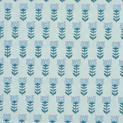 SCHUMACHER  JACARANDA MIA TULIP PRINTS PRINTS MINERAL , BLUE   - 181391