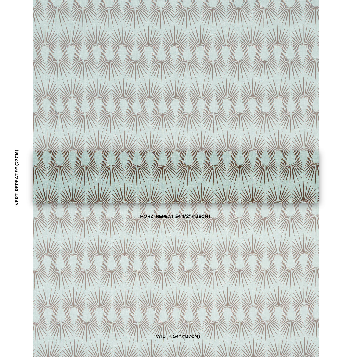 SCHUMACHER  NEISHA CROSLAND HEDGEHOG PRINTS PRINTS DUCK EGG BROWN   - 181451