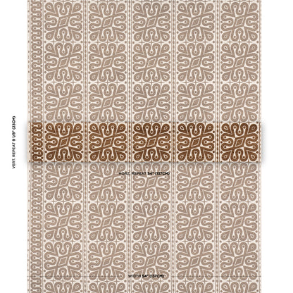 SCHUMACHER  CELERIE KEMBLE BORNEO SILK SILKS & SATIN SILKS & SATIN BROWN   - 181470