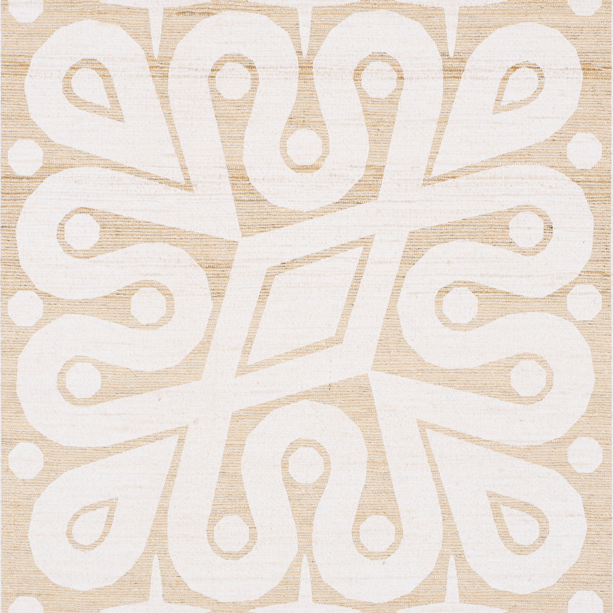 SCHUMACHER  CELERIE KEMBLE BORNEO SILK SILKS & SATIN SILKS & SATIN WHITE   - 181471