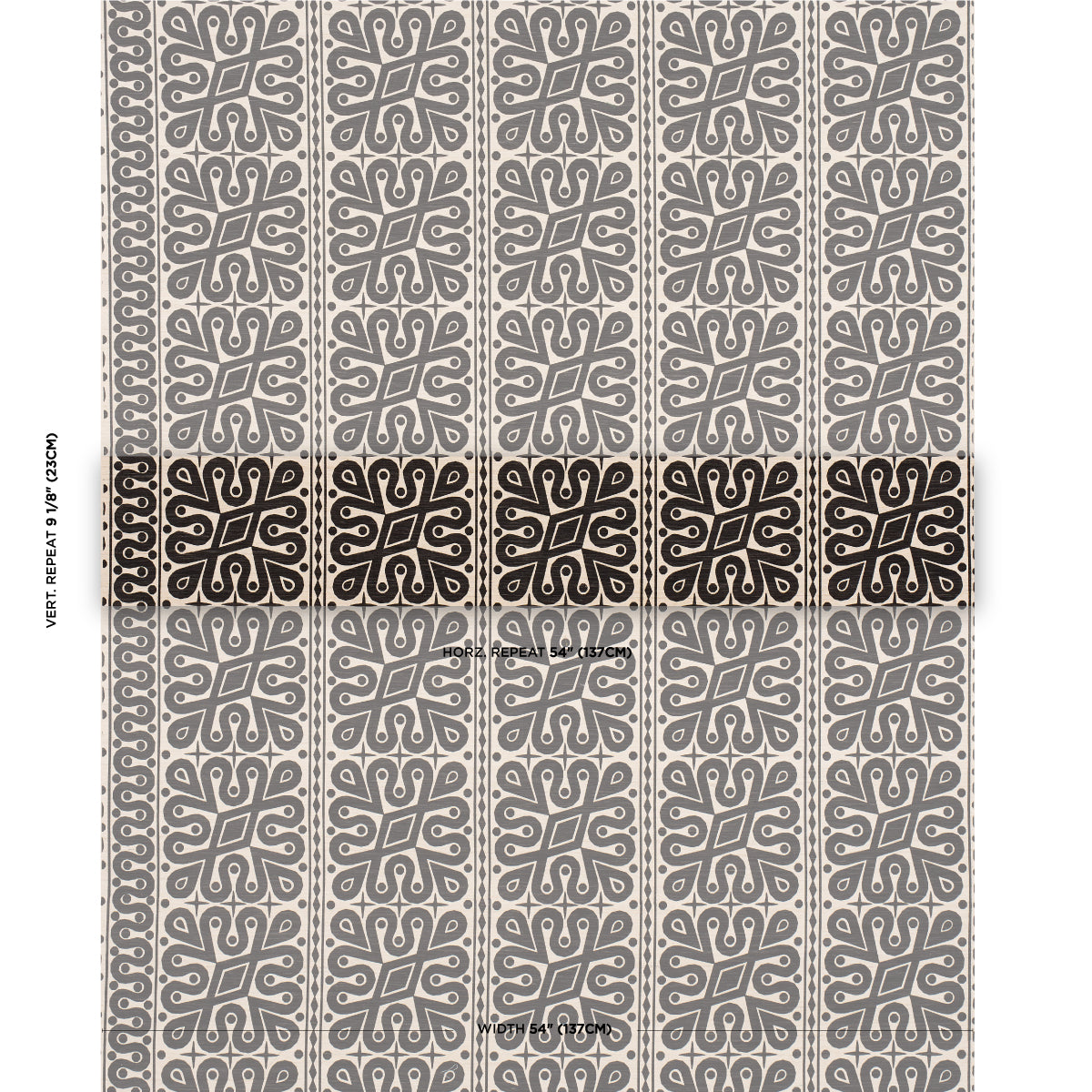 SCHUMACHER  CELERIE KEMBLE BORNEO SILK SILKS & SATIN SILKS & SATIN BLACK   - 181472