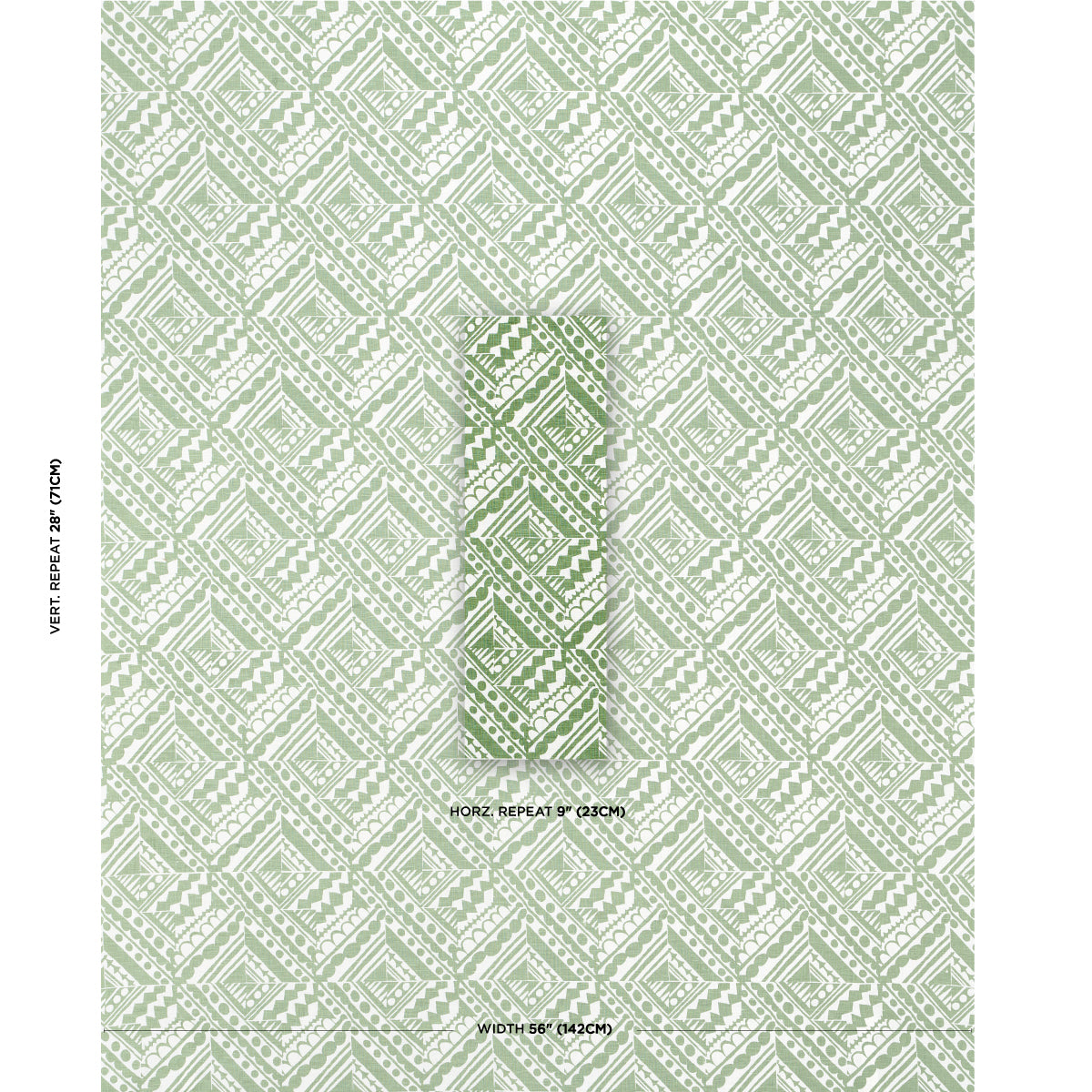 SCHUMACHER  DRUSUS TABOR TOPSY TURVY PRINTS PRINTS GREEN   - 181491