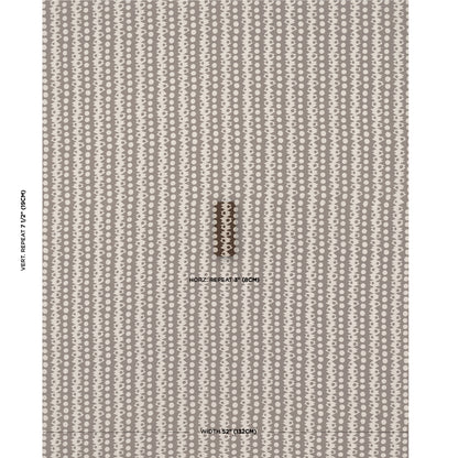 SCHUMACHER  DRUSUS TABOR TRICKLEDOWN PRINTS PRINTS BROWN ON NATURAL   - 181553