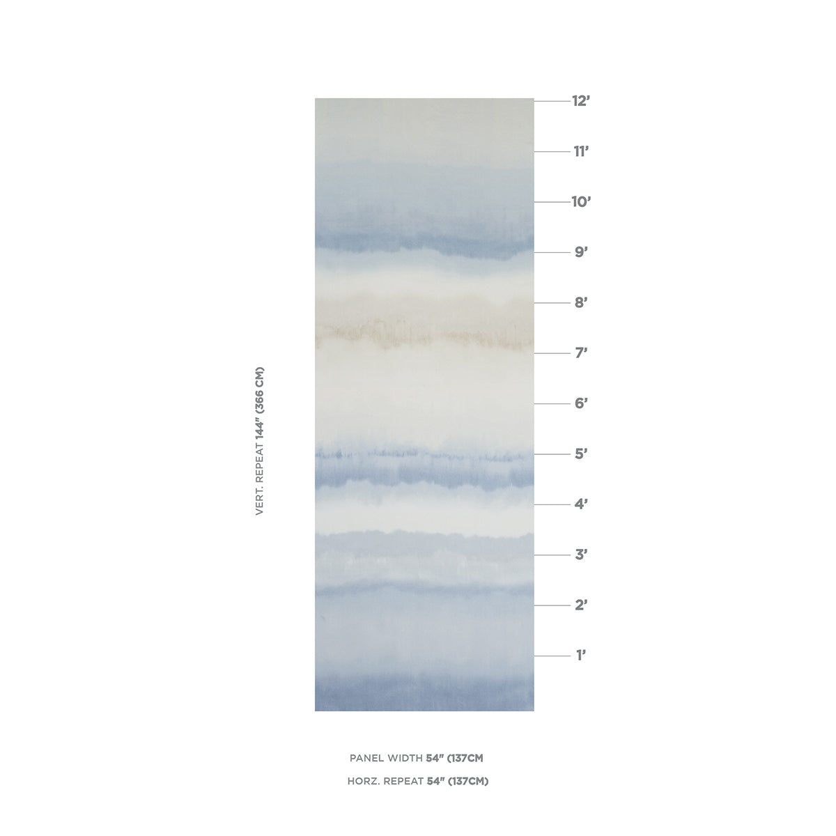 SCHUMACHER  EARTH AND SKY ORISSA PANEL PRINTS PRINTS BLUE , NATURAL   - 181580