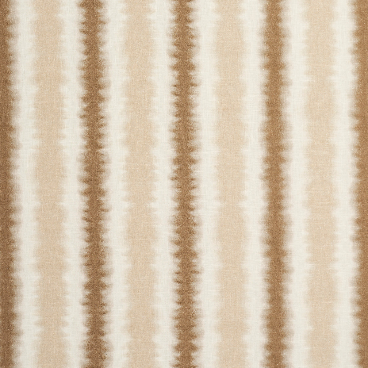 Neutral striped rug with vertical cream, beige and tan bands in a soft woven texture.