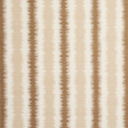 Neutral striped rug with vertical cream, beige and tan bands in a soft woven texture.
