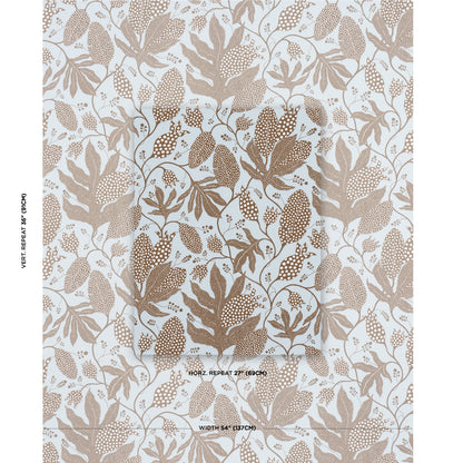 SCHUMACHER  MARIAN MCEVOY POLKA DOT JUNGLE PRINTS PRINTS BROWN , SKY   - 181650